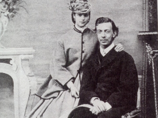 Принцесса Дагмар с женихом, великим князем Николаем. 1865 год