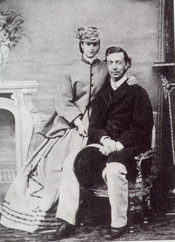 Принцесса Дагмар с женихом, великим князем Николаем. 1865 год
