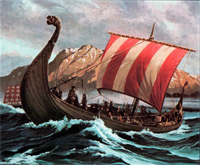 Викинги в море